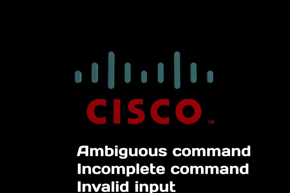 Сообщения об ошибках в Cisco CLI