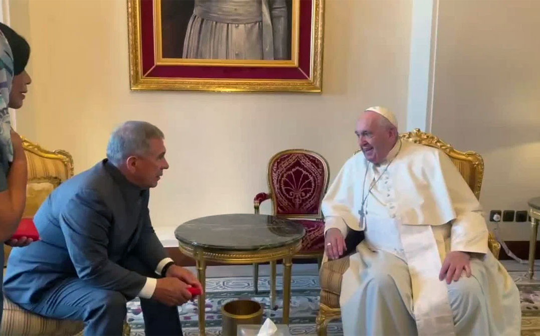 Встреча президента Татарстана с Папой Римским Франциском