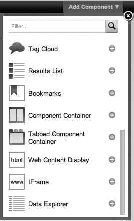 Adding a Component Container