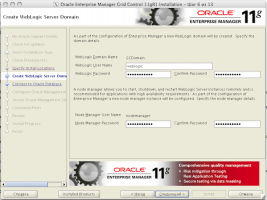 Oracle Enterprise Manager Grid Control 11gR1 Installation - Step 6 of 13